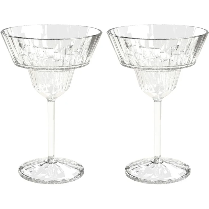 Koziol Superglas Club No. 16 2er Set, Cocktailbecher, Kunststoff, Crystal Clear, 250 ml, 4481535
