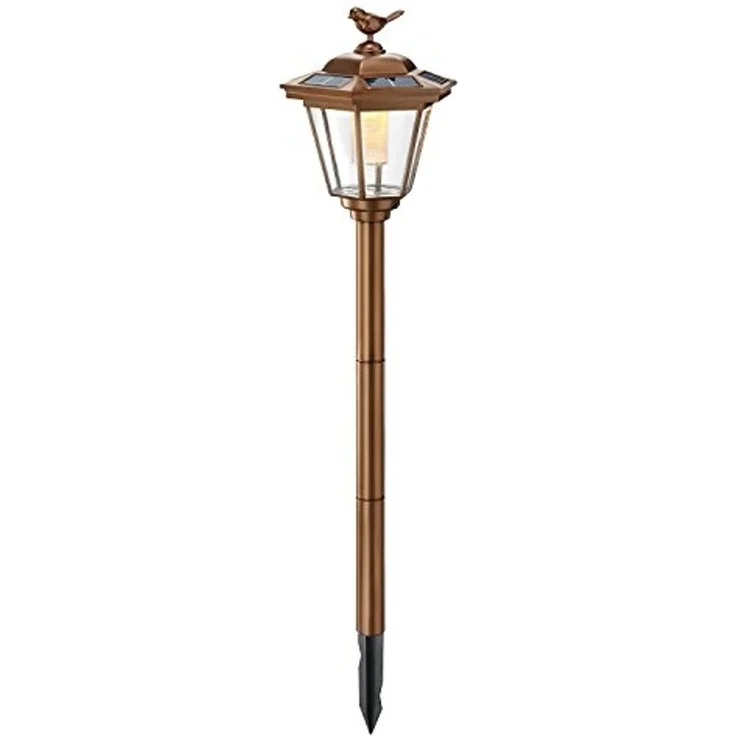 Esotec Solar Standleuchte Tivoli, warmweiß, 68 cm, kupferfarben – Bild 1