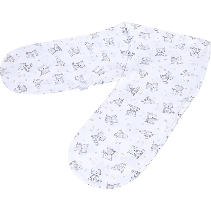 Julius Zöllner Stillkissenbezug ca. 190 cm Häschen und Eule