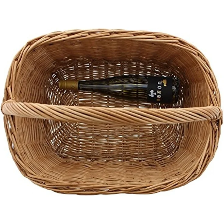 Einkaufskorb Eckig , großTragekorb Bügelkorb Einkaufstasche Picknick Korb Tasche – Bild 4