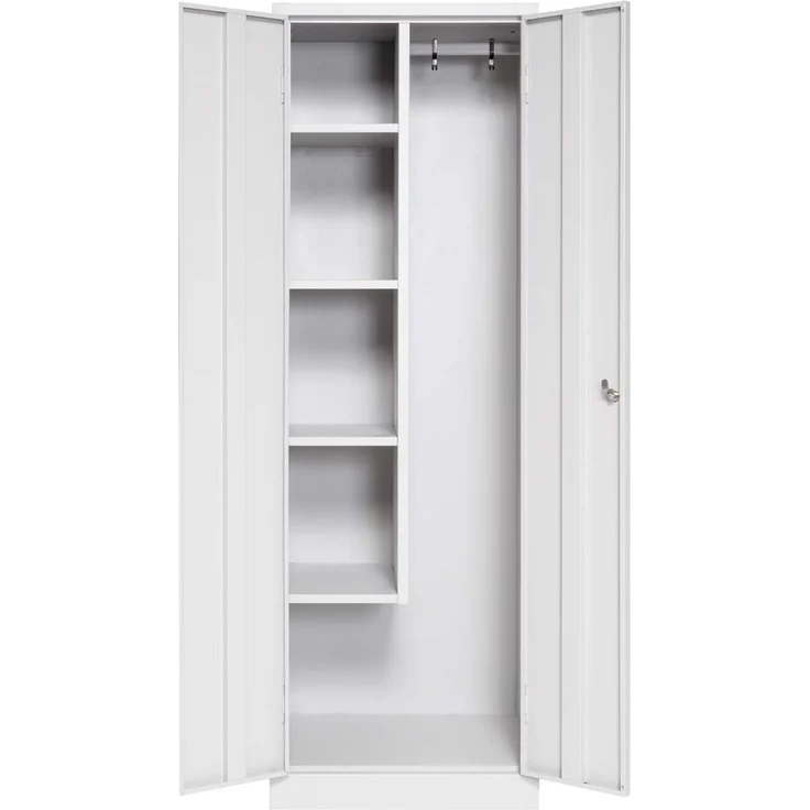 Putzmittelschrank, 60x180 cm, grau – Bild 4