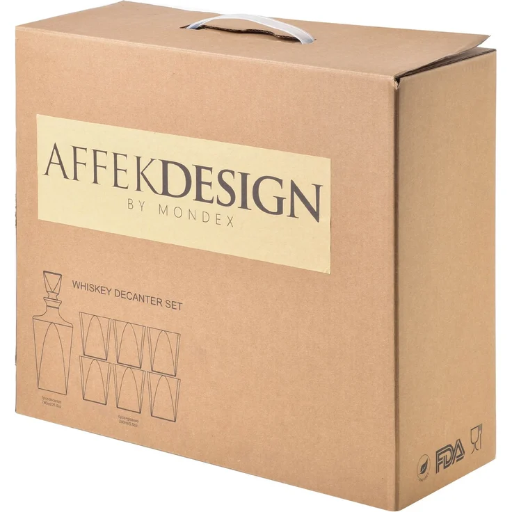 Glas-Set aus Glas AFFEKDESIGN EVA TRIANGLE 280 ml / 780 ml Transparent 7-teilig – Bild 2