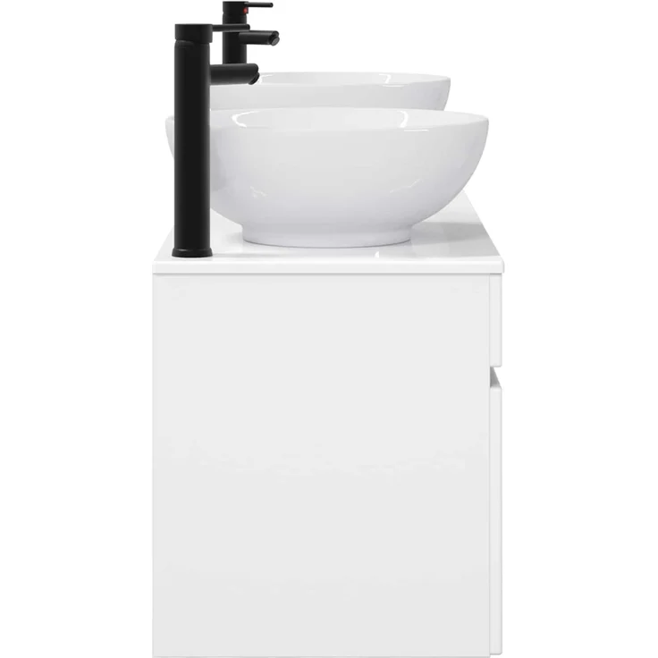 vidaXL Badezimmerschrank-Set 3 stk. Hochglanz Weiß 157 x 44,5 x 80 cm 3405761 – Bild 6