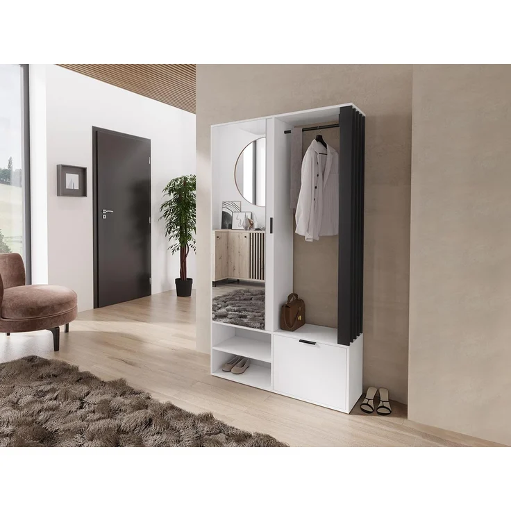 Garderobe-Set 'Raldento' Schwarz/Weiß – Bild 3