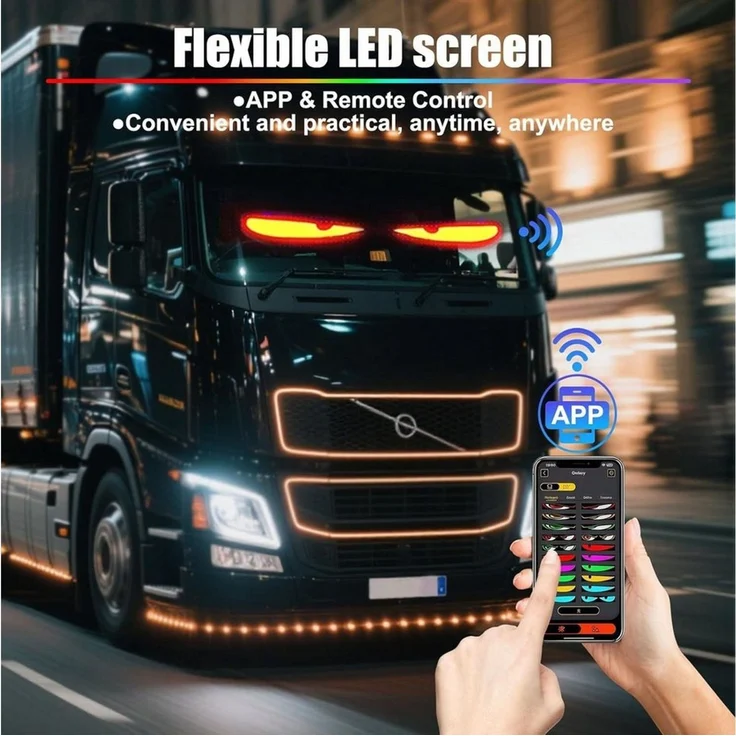 FELIXLEO Dartscheiben-Beleuchtung LED Devil Eyes Light für Cars und LKW Augen – Bild 3