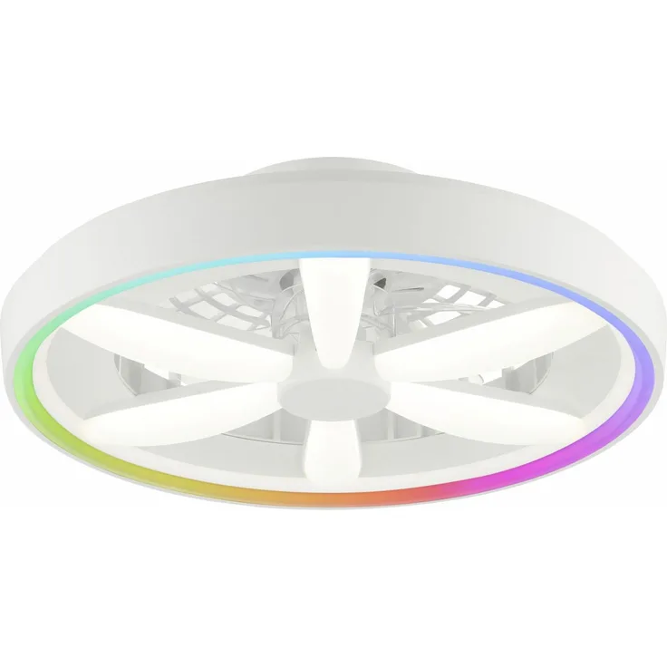 Brilliant LED Deckenleuchte mit Ventilator Gaiano Ø 48 cm 48 W weiß