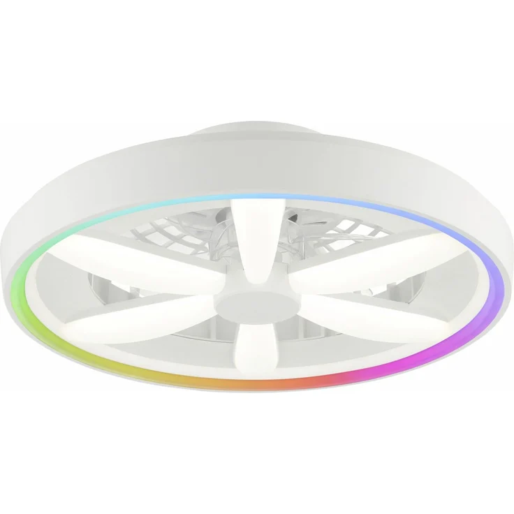 Brilliant LED Deckenleuchte mit Ventilator Gaiano Ø 48 cm 48 W weiß – Bild 1