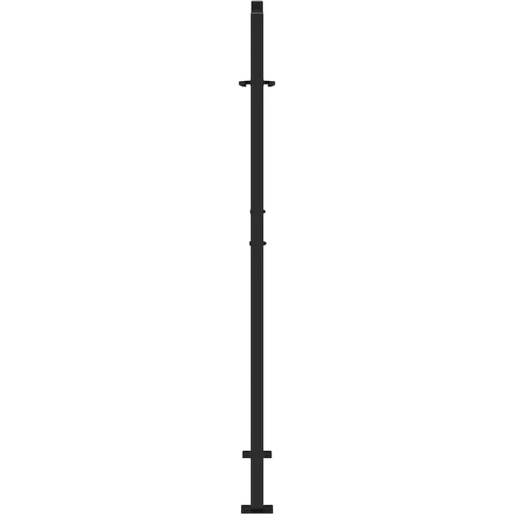 vidaXL Gartentor Schwarz 100x150 cm Stahl Leichtes Design 4100951 – Bild 5