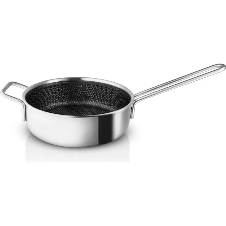 Eva Trio Mosaic Sauteuse 24 cm mit keramischer Slip-Let®-Antihaftbeschichtung - 20 bis 24 cm - Silber