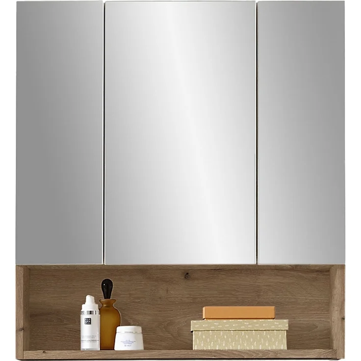 Badezimmer-Set >Vista< (3-tlg.) in Viking Oak / Schilfgrün - 120x190x31 (BxHxT) – Bild 7