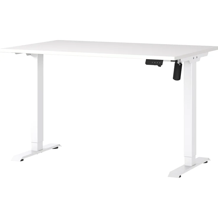 Germania Schreibtisch 8022-84, in Weiß, elektr. höhenverstellbar, 120 x 119 x 80 cm (BxHxT) – Bild 1