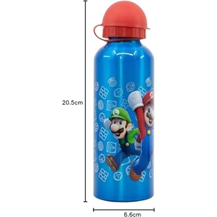 Super Mario Distorsion Aluminium Trinkflasche 530 ml – Ideal für Fans – Bild 4