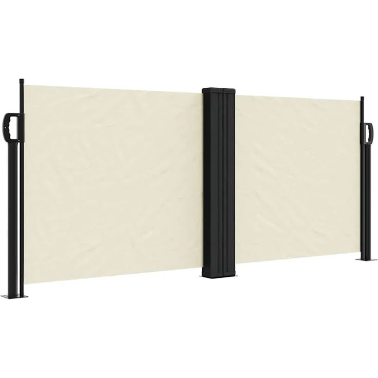 Seitenmarkise Ausziehbar, Balkon Sichtschutz Creme 100x1000 cm – Bild 2