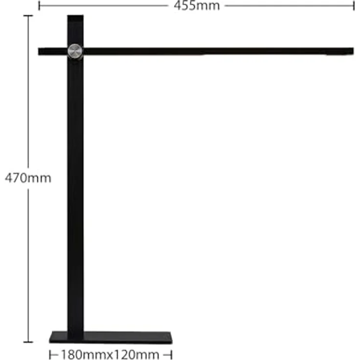 Lucande LED-Tischleuchte Wasko, dimmbar, schwarz, Metall, 4-stufige Helligkeitsregulierung – Bild 7