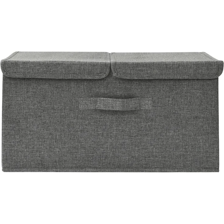 vidaXL Aufbewahrungsbox Stoff 50x30x25 cm Anthrazit 332912 – Bild 2