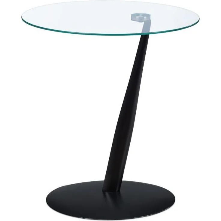 Schwarzer Beistelltisch aus Glas – Bild 8