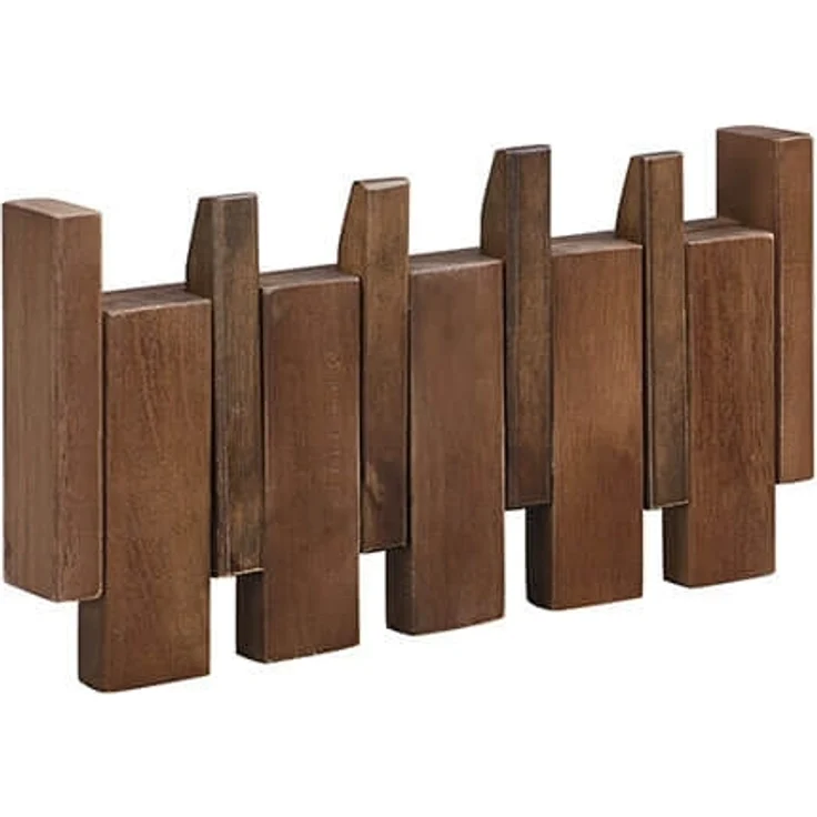 HOME DELUXE Garderobenleiste PORTE Nussbraun - 32 x 15 cm – Bild 3
