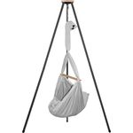 Federwiege mit Tipi Bio Grey Anthrazit Schafwolle