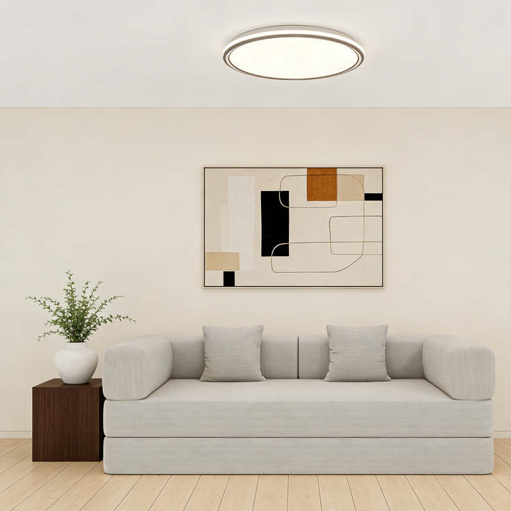 ZUBALIYA Corduroy klappbar Matratze Couch mit Fixed-Shape Rahmen / umwandelbar Sleeper Sofa Bett mit Cylindrical Kissen, 200.00 x 100.00 x 70.00 cm, fürs Schlafzimmer, Off Weiß – Bild 10