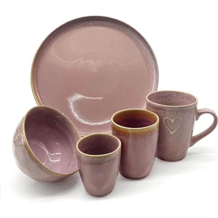 MEA LIVING Tasse MEA living STONEWARE Becher mit Henkel, Motiv "Herz", Stoneware – Bild 5
