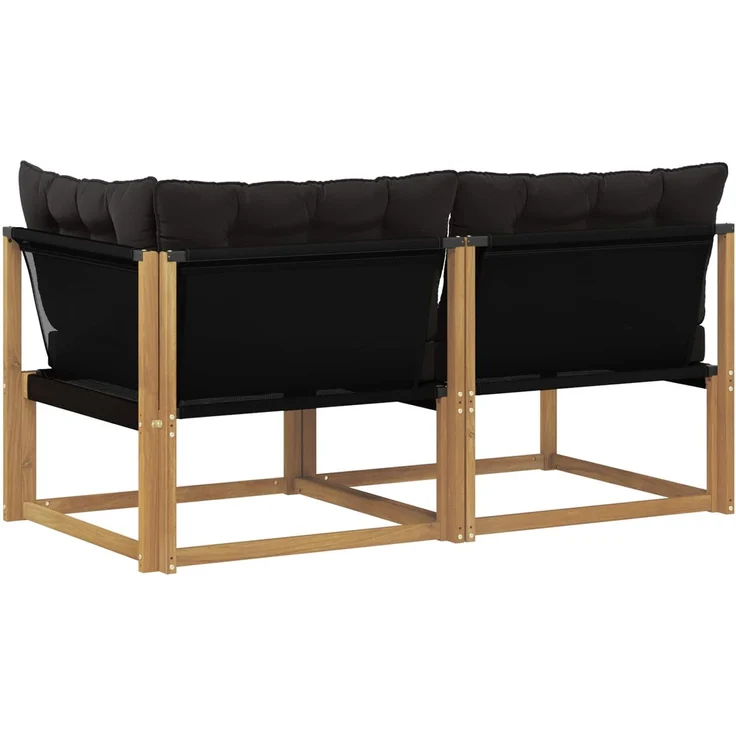 vidaXL Sectional Sofa Einheiten 2-Sitzer Massivholz Akazie 901655 – Bild 7