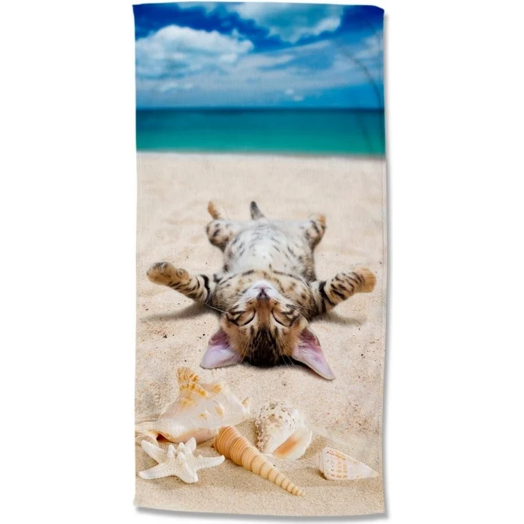 Good Morning Mikrofaser Strandtuch Liegetuch 75 X 150 cm Beachcat bunt – Bild 5