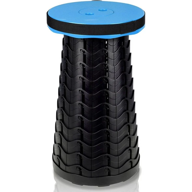 Clanmacy Klappstuhl Tragbarer Klappstuhl Klapphocker Hocker Blau – Bild 5