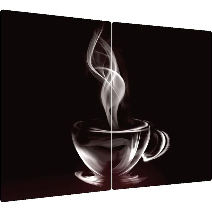 ALLboards Schneidebrett Glas Herdabdeckplatte Schneidebrett 2er Set Multi-Platte