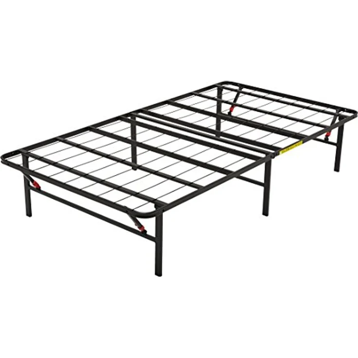 Amazon Basics Klappbares Plattform-Bettgestell, kein Werkzeug für Montage erforderlich, Unterbettaufbewahrung, 90x200 cm – Bild 2