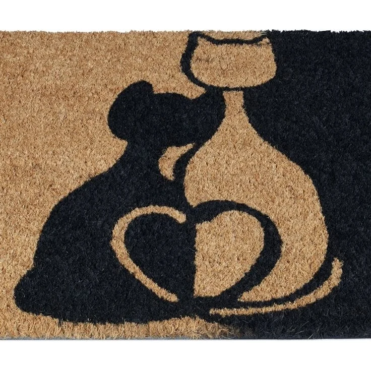 Relaxdays Fußmatte Kokos mit Katzen – Bild 6