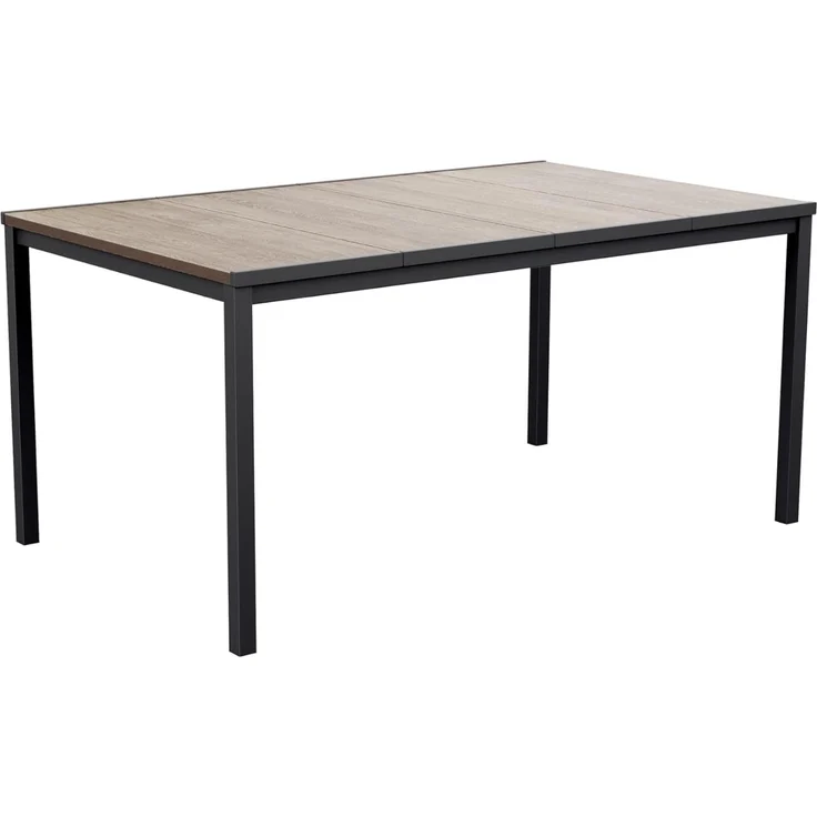 Keter Signature Porto Tisch 160 cm Eschenholz und Schwarz Stahl 447624 – Bild 1