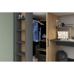 Heavy 1 Hochbett Parisot, mit Schrank, Tisch, Lattenrost 90x200