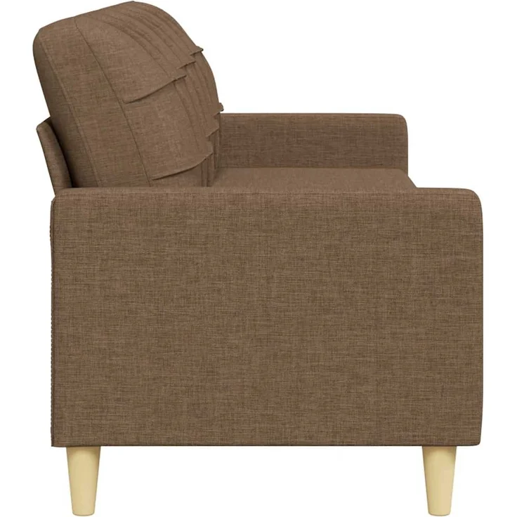 vidaXL 3-Sitzer-Sofa Braun 210 cm Stoff 4007417 – Bild 4