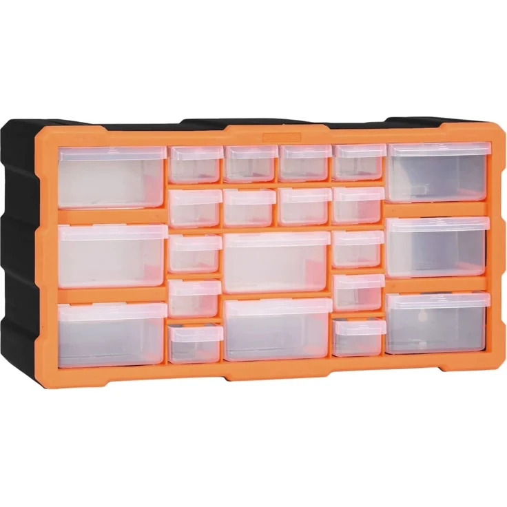 vidaXL Multi-Schubladen-Organizer mit 22 Schubladen 49x16x25,5 cm 147583 – Bild 1