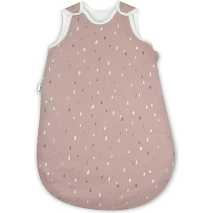 Ehrenkind® Baby Sommerschlafsack Rund | Bio-Baumwolle | Sommer Schlafsack Gr. 62/68 Rose Tropfen | Schlafsack Baby Schlafsack Kinder – Bild 1