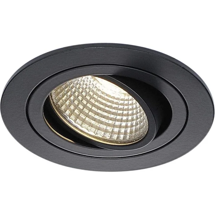 SLV No. 113900 NEW TRIA 77 LED Einbauleuchte rund 3000K 700m 38° schwarz