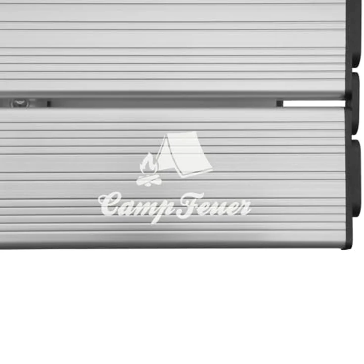 CampFeuer Campingtisch faltbar | 90,5x51,5 cm | Klapptisch mit Tragetasche, Gartentisch, Reisetisch | Falttisch höhenverstellbar, Outdoortisch, Beistelltisch | Balkontisch, Mehrzwecktisch – Bild 9