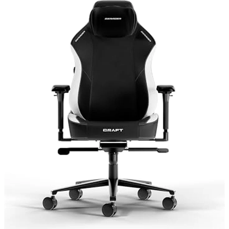 DXRacer CRAFT L Schwarz & Weiß EPU Leder das Orginal Gaming Stuhl – Bild 3
