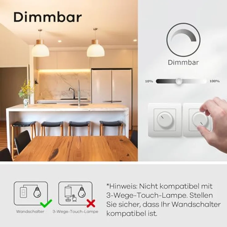 Linkind Dimmbar E14 Lampe 4.2W Kerzenform, Ersetzt 40 Watt, B35 LED Kerze Birne 470 Lumen, 2700K Warmweiß E14 Energiesparlampe, 6 Stück – Bild 5
