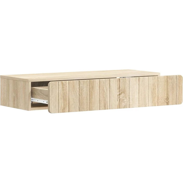 vidaXL Wandmontierter Beistelltisch Sonoma-Eiche 87,5 x 34,5 x 17 cm 898327 – Bild 3