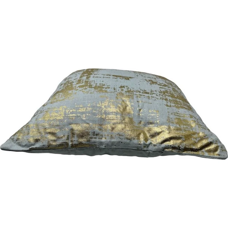 Jet-Line Dekokissen 2-er Deko Kissen Set Grau Gold 40x40 cm Sofakissen – Bild 2