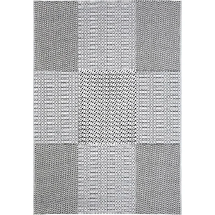Andiamo Teppich ARIZONA1, rechteckig, Höhe: 5 mm, Flachgewebe, kariertes Muster, In- und Outdoor geeignet, wetterfest – Bild 1