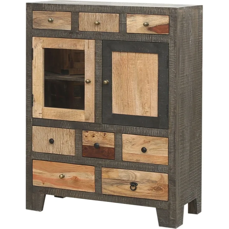 Interia Home & Living Kommode Anrichte TARIM aus Mango und Akazie Natur 90x40x118 cm