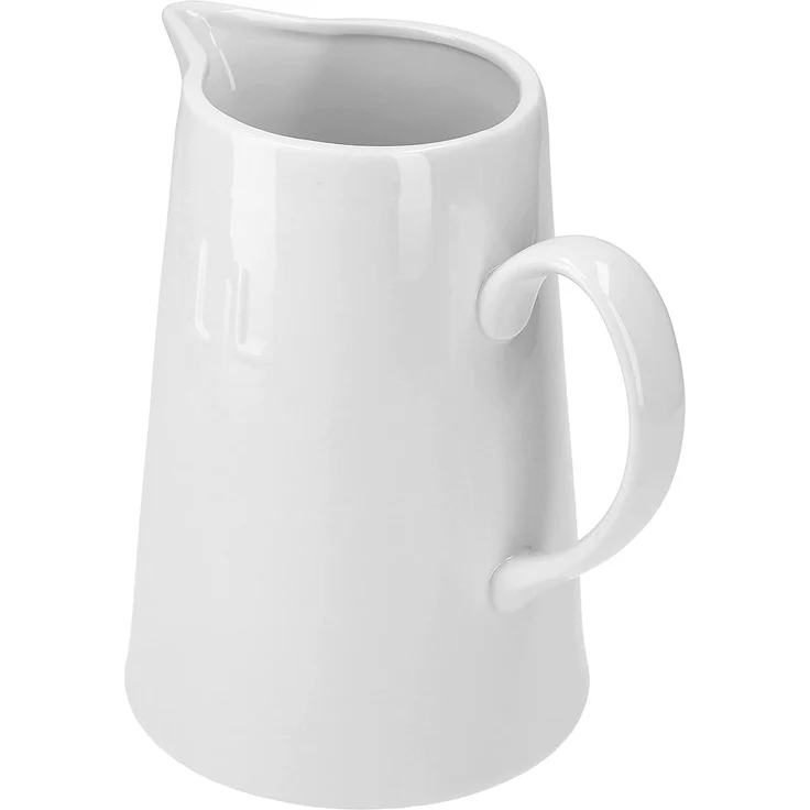 Milchkanne 1 Liter Keramik 18,5x9,5 cm Milchkännchen weiß Getränke servieren Privat Gastronomie – Bild 4