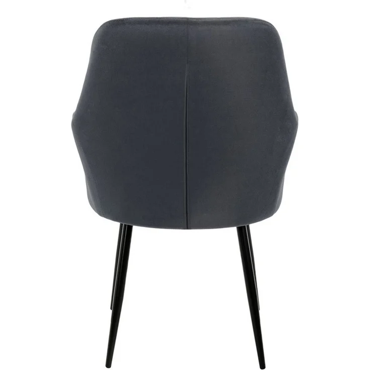 ML-DESIGN Stuhl Esszimmerstuhl ergonomisch & gepolstert Esstischstuhl mit Rückenlehnen (4 St), Wohnzimmerstuhl Dunkelgrau Samtbezug Küchenstuhl Polsterstuhl – Bild 3