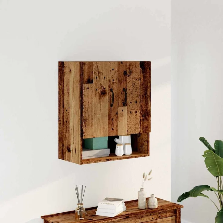 vidaXL Wandschrank Altholz-Optik 60x31x70 cm Holzwerkstoff 857067 – Bild 2