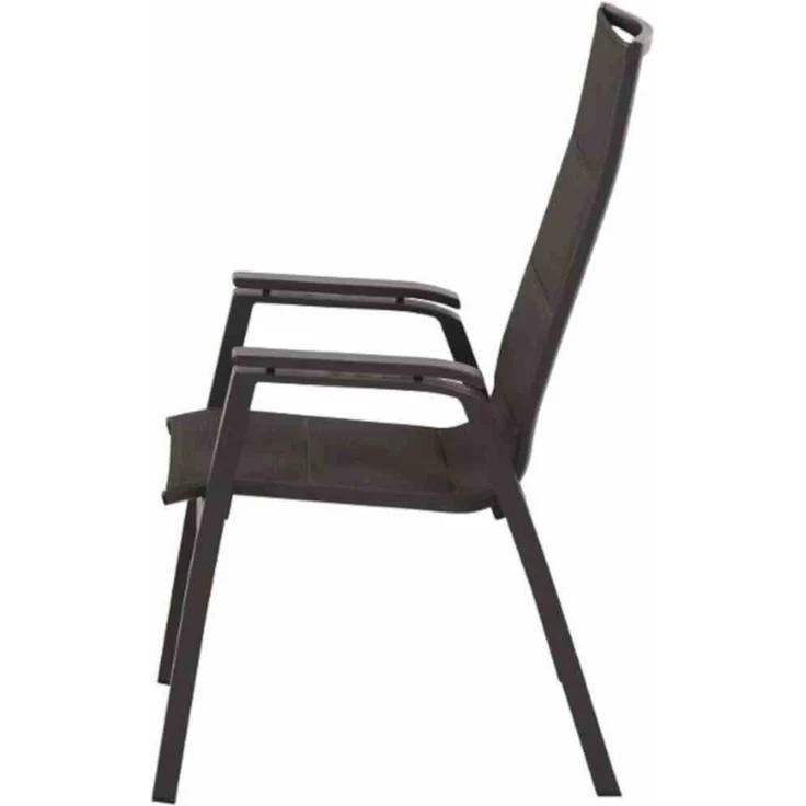 Siena Garden Stapelsessel Milano anthrazit/Ranotex® grau Stapelstuhl – Bild 2