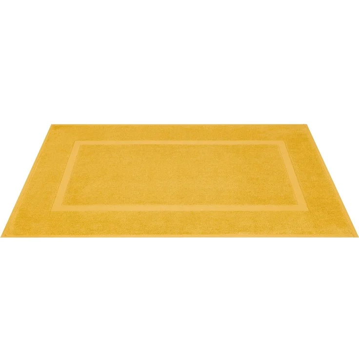Hammetex Badvorleger Set 2 Teilig, 100% Baumwolle Duschvorleger für Badezimmer, Saugfähig Waschbar Bad Fußmatten 51x86 cm Große Badematten, Mustard (Gelb) – Bild 4