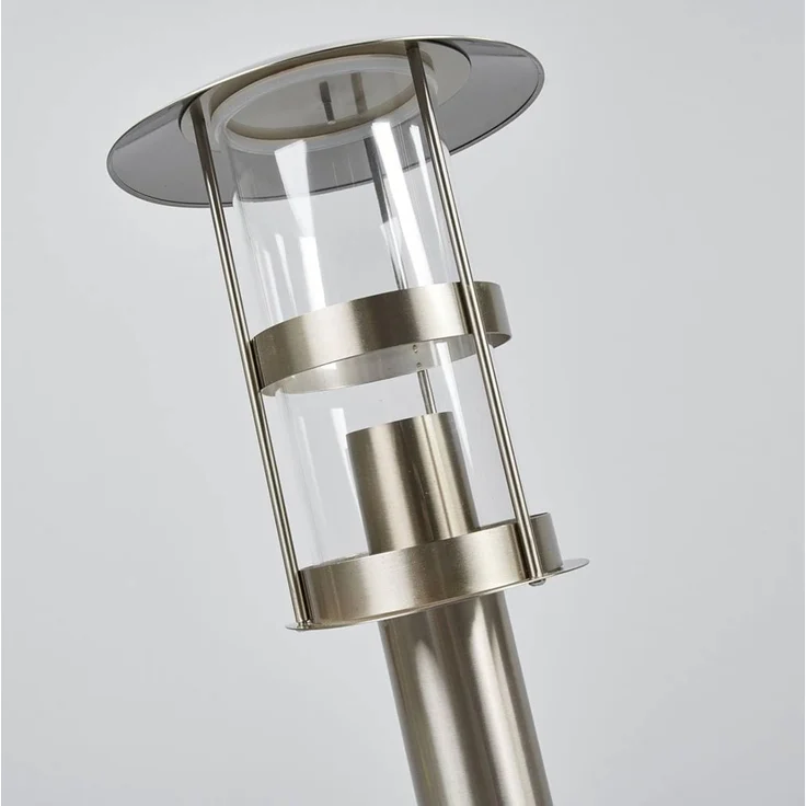Lindby Außen-Stehlampe Noemi, Edelstahl Alu IP44, 1 x 60 W – Bild 5