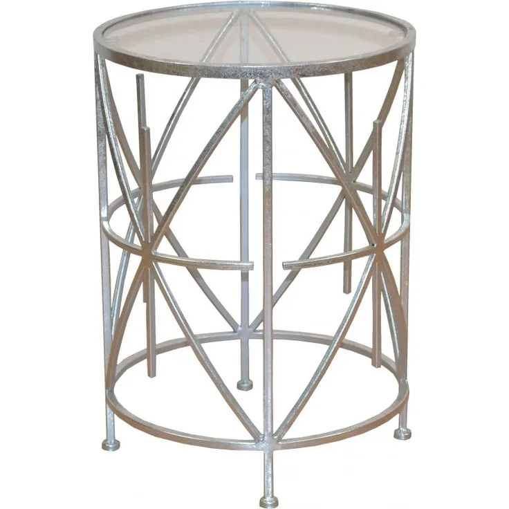 Metalltisch "Jonas" rund, silber